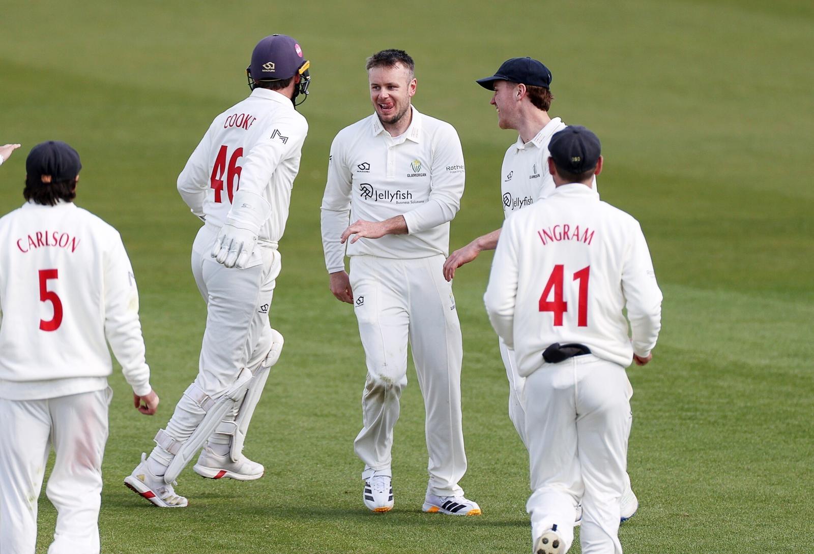 Glamorgan leg-spinner Mason Crane takes a 5-for to back up a half-century against Yorkshire in the Rothesay County Championship.